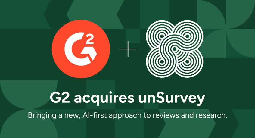 G2 Acquires unSurvey: Powering Reviews & Research with Conversational AI